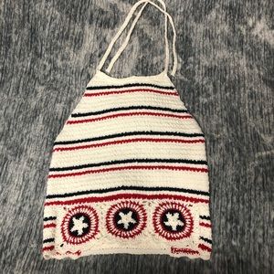 Hollister Crochet Halter Neck  Top